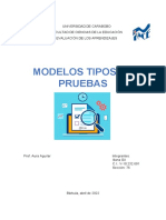 Modelos Tipos de Pruebas