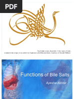 Functions of Bile Salts