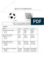 Degrees of Comparison Worksheets