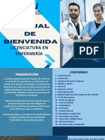 Manual DE Bienvenida: Licenciatura en Enfermería