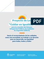 Proyecto de Ley Cuidar en Igualdad actualizado