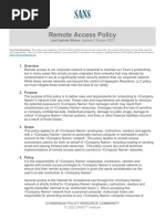 Remote Access Policy