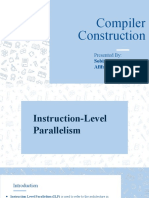 Compiler Construction: Instruction-Level Parallelism (ILP