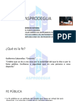 Fe Publica - Eficacia Del Instrumento Publico - Impugnacion Del Instrumento Publico - Derecho Notarial - Asprodegua