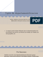 Tipos de Departamentalizacion