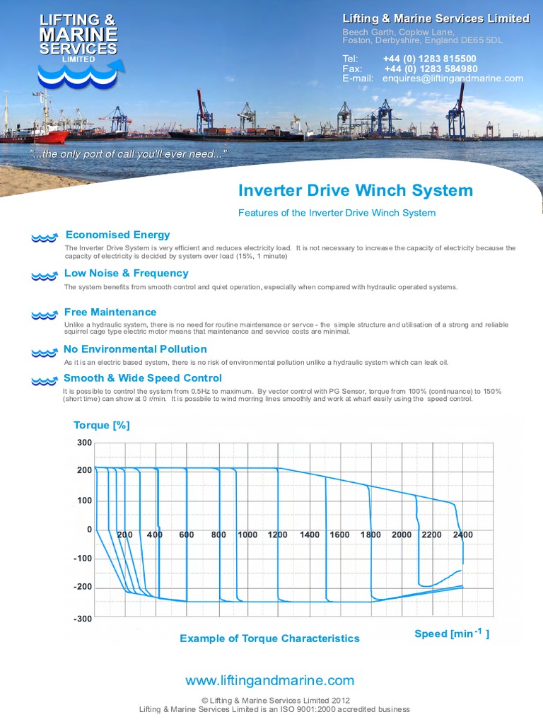 Invertor Drive Winch System PDF Power Inverter Electrical Engineering