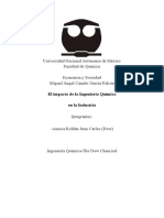 Impacto Ingeniería Química Industria