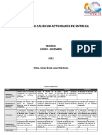 Tec SM Rúbricas para Tareas