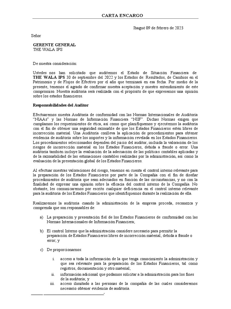 Modelo De Carta De Encargo De Funciones