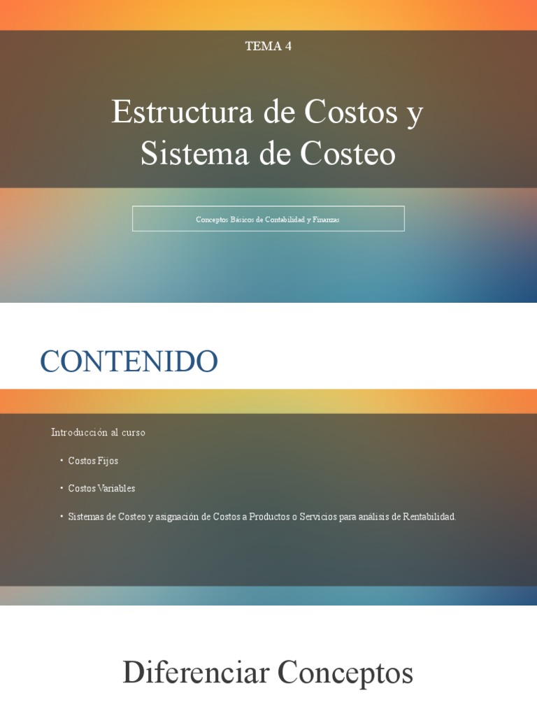 Estructura y Clasificación de Costos | PDF | Costo | Contabilidad