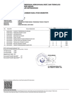 Semester 1 Kartu Hasil Studi (KHS) - AKAD UNIMED