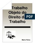 O Trabalho Objeto Do Direito Do Trabalho