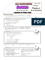 Ecuaciones de Primer Grado