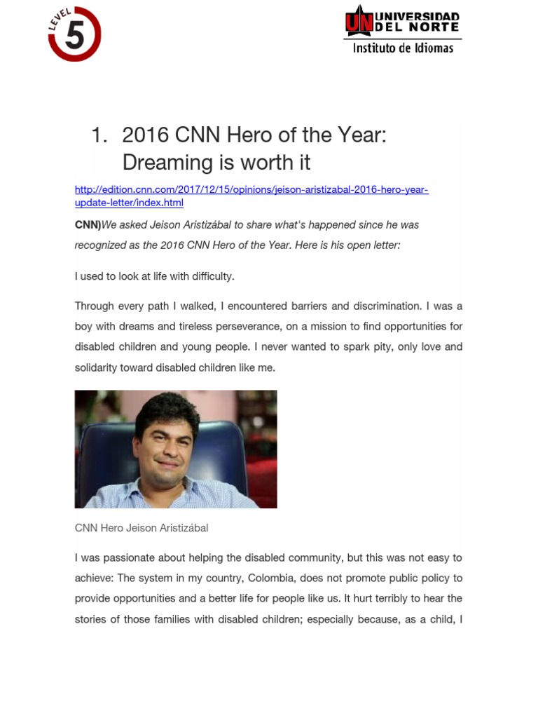 CNN Hero of The Year PDF