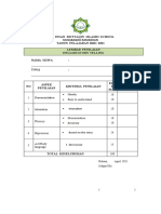 Story Telling Scoring Table