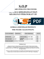 SOP-Menjaga Kerahasiaan Dan Keamanan Perangkat Uji - Terkendali