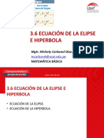 ECUACION DE LA ELIPSE E HIPERBOLA-Mat. Basica