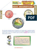 Coordenadas Geográficas para Quinto Grado de Primaria