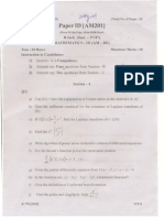 (WWW - Entrance-Exam - Net) - PTU B.tech EE-3rd Sem-Applied Mathematics-III (AM-201) Sample Paper 1