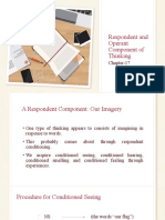 Respondent and Operant Component of Thinking