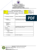 (Week 8 Day 4) Lesson Plan TLE 6 Q1 W1 MELC 1