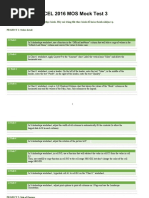 Excel Mock Test 3