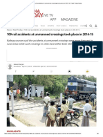 109 Rail Accidents at Unmanned Crossings Took Place in 2014-15 - Mail Today News