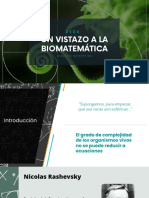 Un Vistazo A La Biomatemática