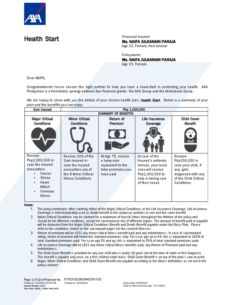 rptFamilyCI 2 | PDF | Insurance | Uterus