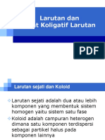 Larutan Dan Sifat Koligatif