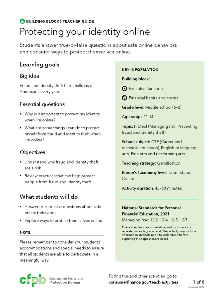 Photo inspiration: Fresh Look at Protecting Your Identity Online Guide Pdf Password