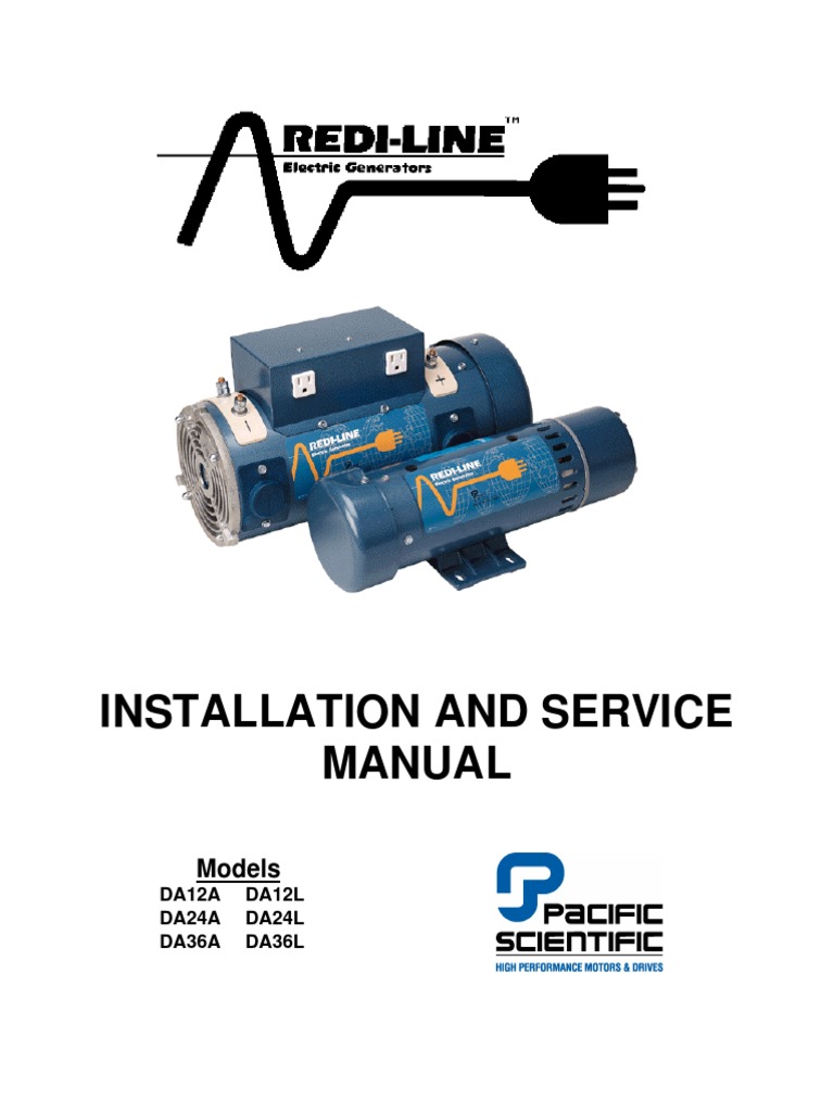 RediLine Installation Manual PDF Electric Generator Legal Liability