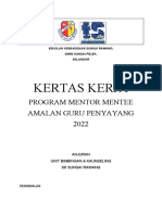 Kertas Kerja Program Mentor Mentee