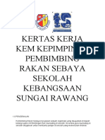 Kertas Kerja Kem Kepimpinan Pembimbing Rakan Sebaya Sekolah Kebangsaan Sungai Rawang