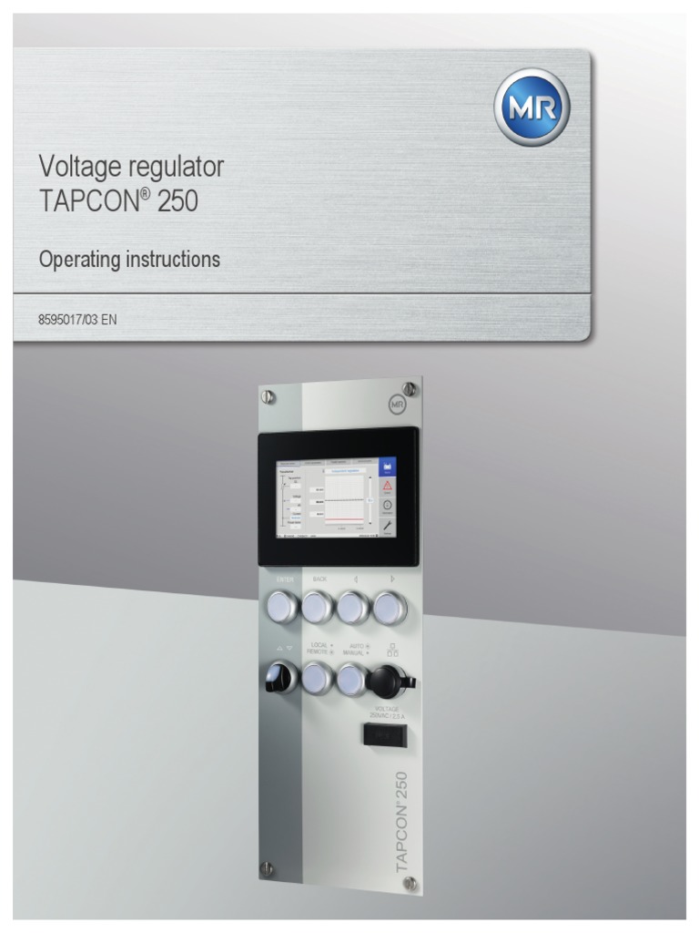 TAPCON® 250 Pro Operating Instructions 8595017 03 en PDF