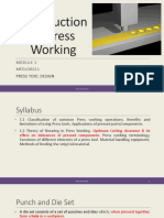 Introduction to Press Tool Design Module