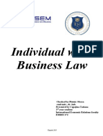Individual work on Business Law