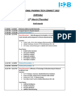 Draft Agenda - 2nd National Pharma Tech Connect 2022