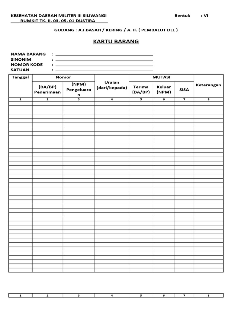Download Kartu Stok Barang