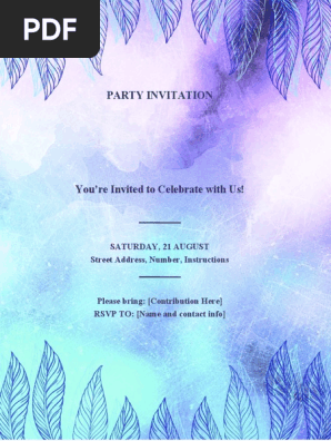 PARTY INVITATION
