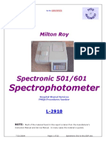 Spectronic 501 601 Spectrophotometer