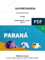 Língua Portuguesa 9 Ano Slides Aula 37