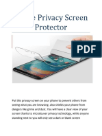 Phone Privacy Screen Protector by Xyrl Aezon