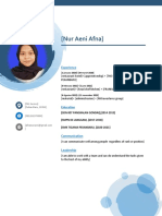 Tugas Apl Komputer Membuat CV Lamaran Kerja (Nur Aeni Afna)