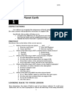 Mod1 - Earth and Life Science Planet Earth