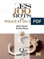 Les 100 Mots de La Police Et Du Crime