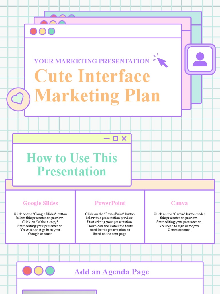 Pastel Cute Interface Marketing Plan Presentation | PDF | Marketing | Revenue