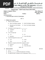 Gr-6 - HY Sample Paper 22-23