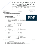 Gr-6 - HY Sample Paper 22-23