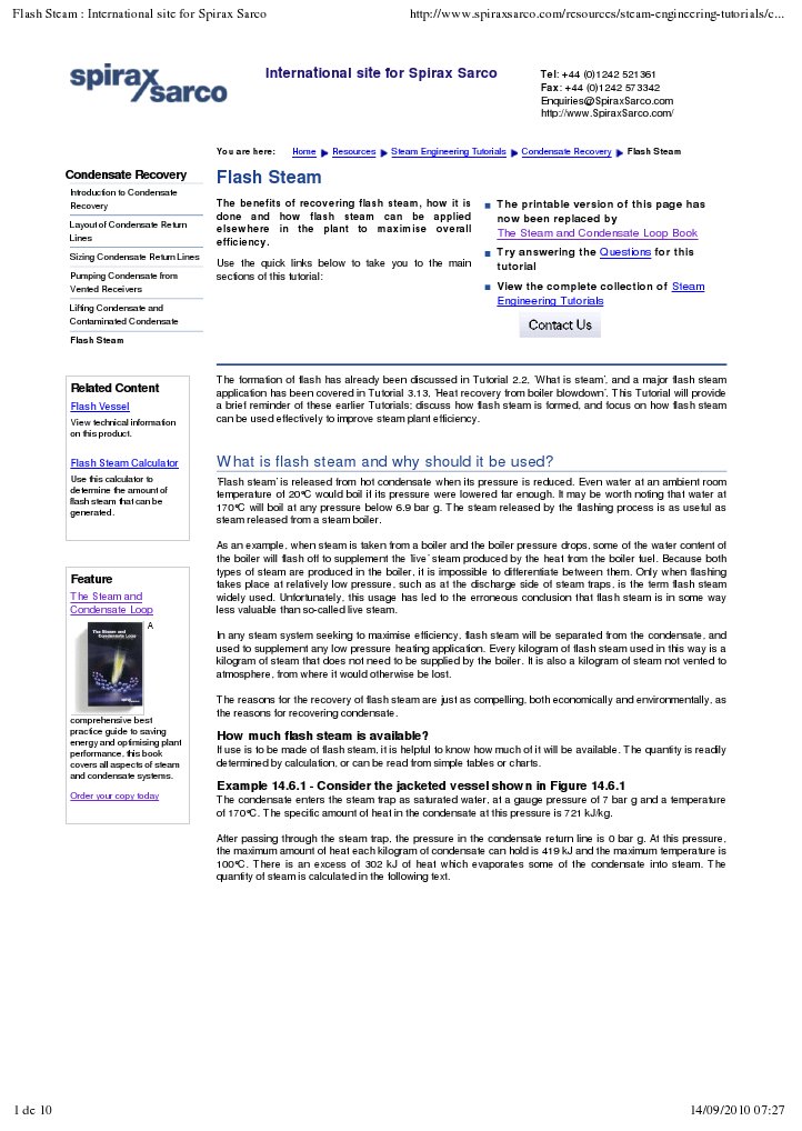 Maximizing Efficiency with Flash Steam | PDF